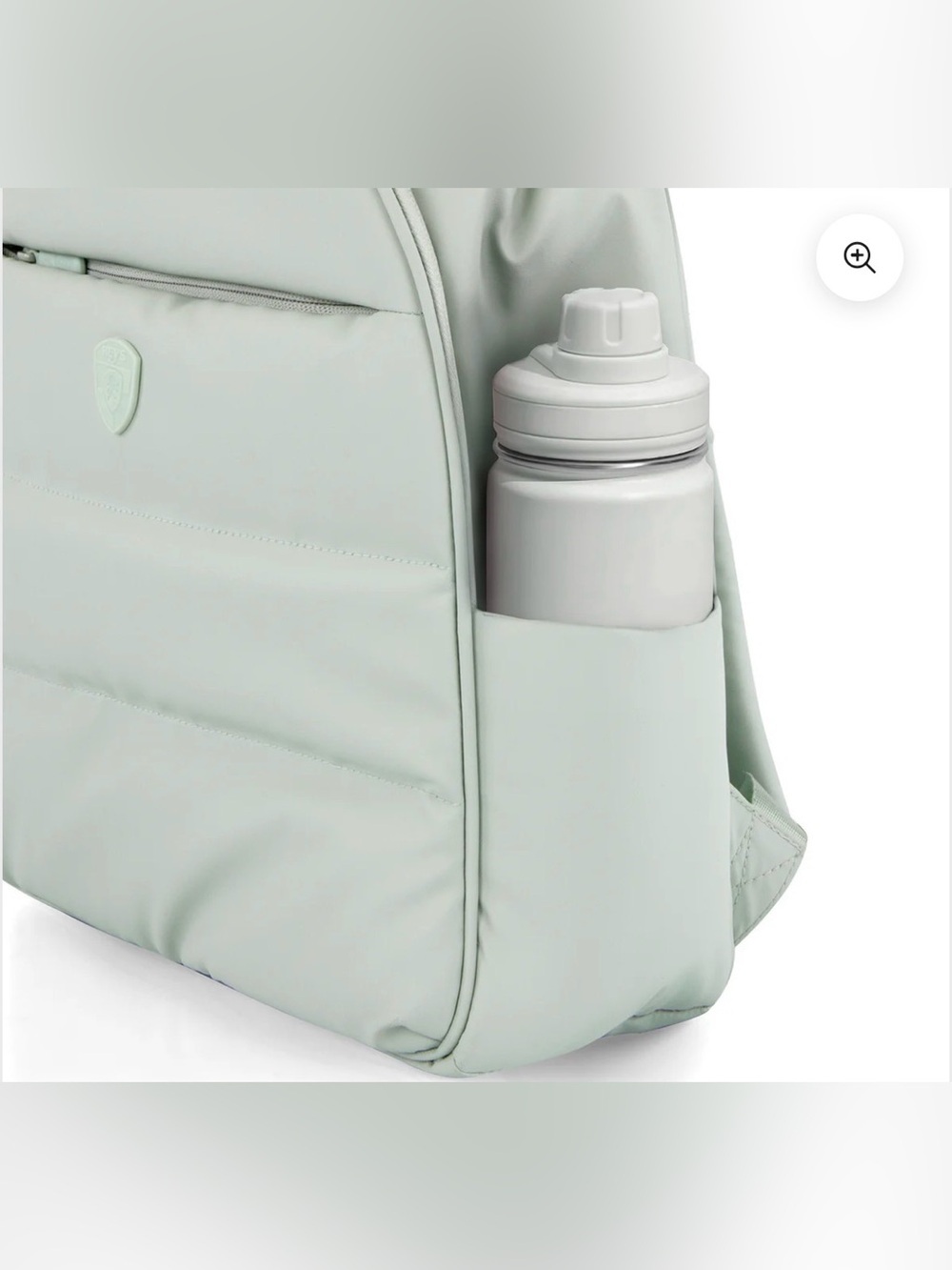 Heys puffer backpack sage green travel water-resistent New - Picture 5 of 11